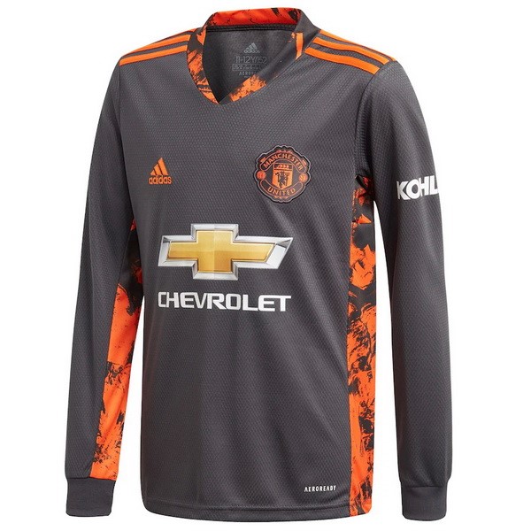 Tailandia Camiseta Manchester United 1ª Kit ML Portero 2020 2021 Gris